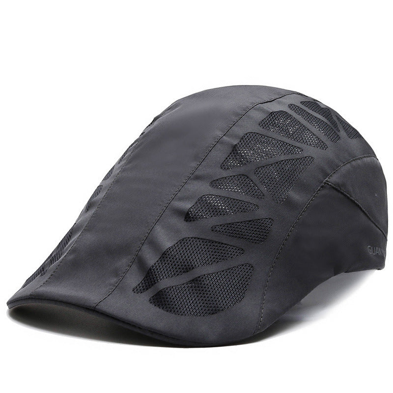 Men Mesh Beret Breathable Hat