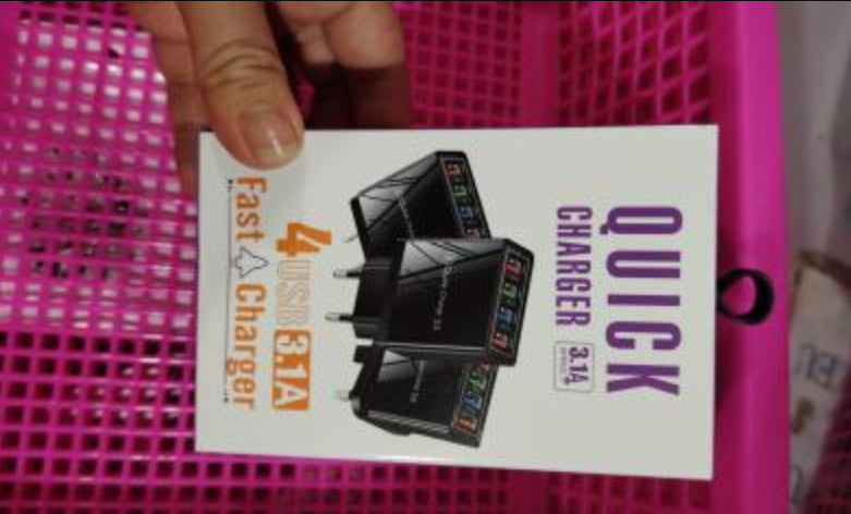 Quick 4 Slot Portable Charger