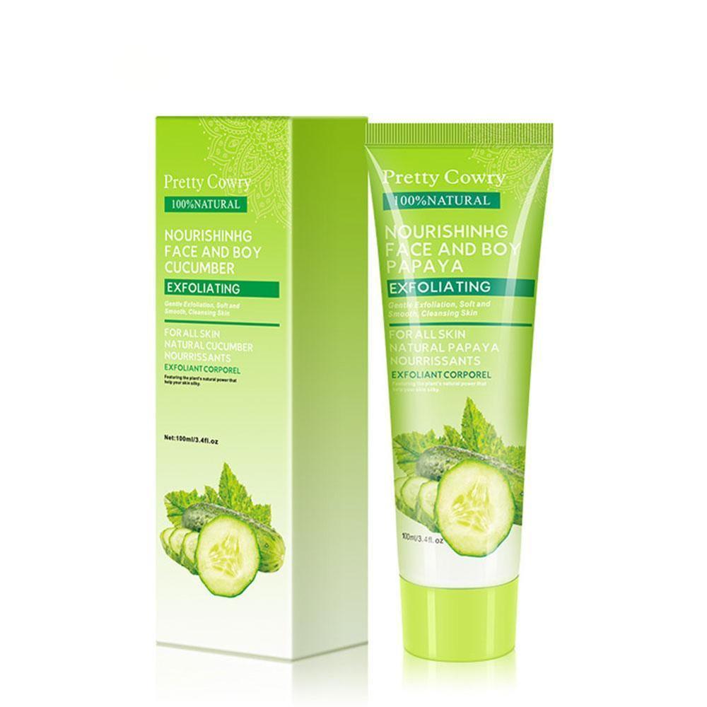 Cucumber, Coconut, Papaya Facial Exfoliating Gel Cream