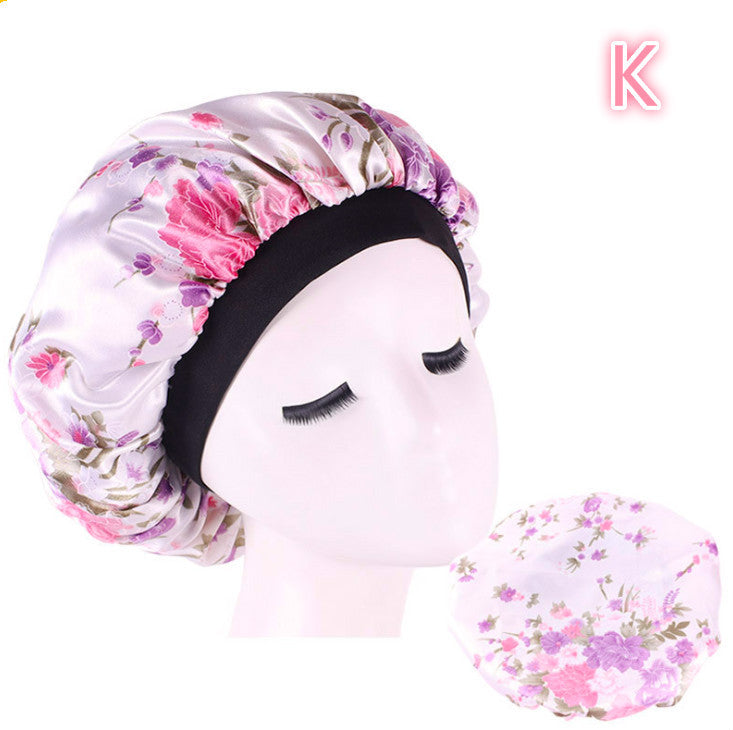 Beauty Silk Bonnet Sleep Night Cap