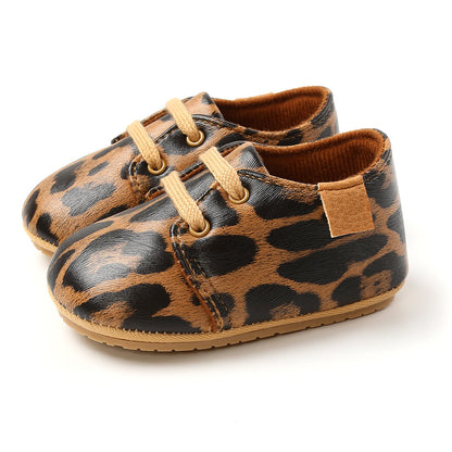 Small Leather Baby Walking Shoes