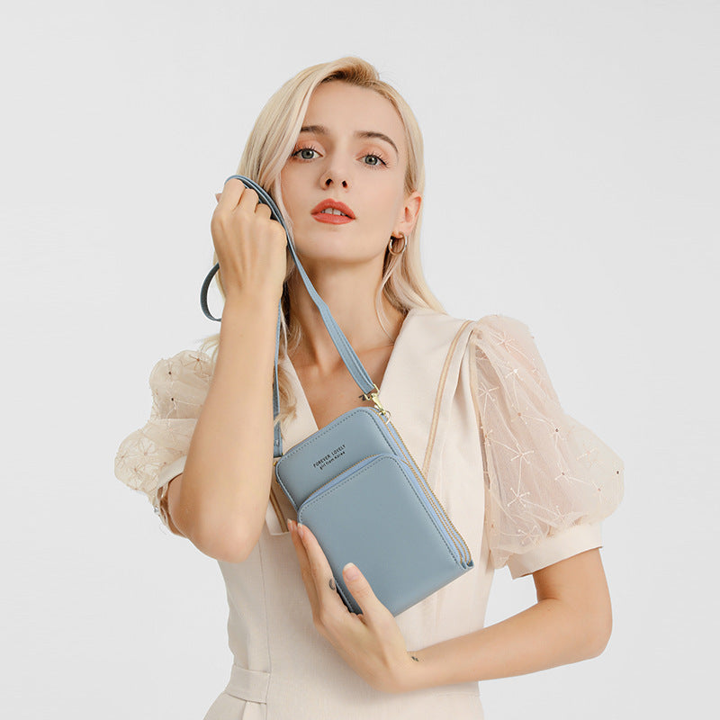 Tri-fold Pockets Crossbody Bag Women