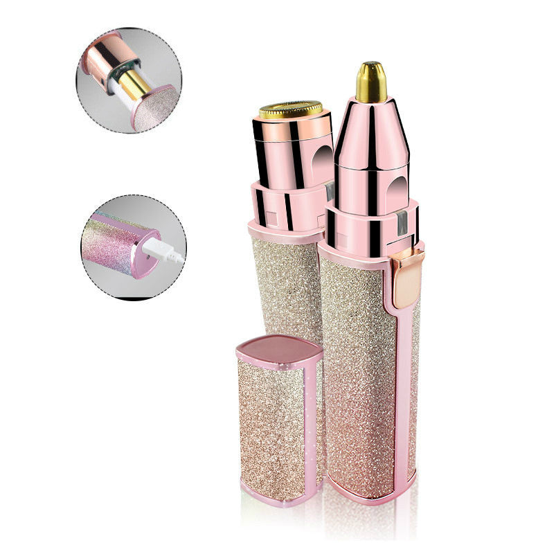 Lipstick Shaped Automatic Eyebrow Trimming Shaver For Ladies