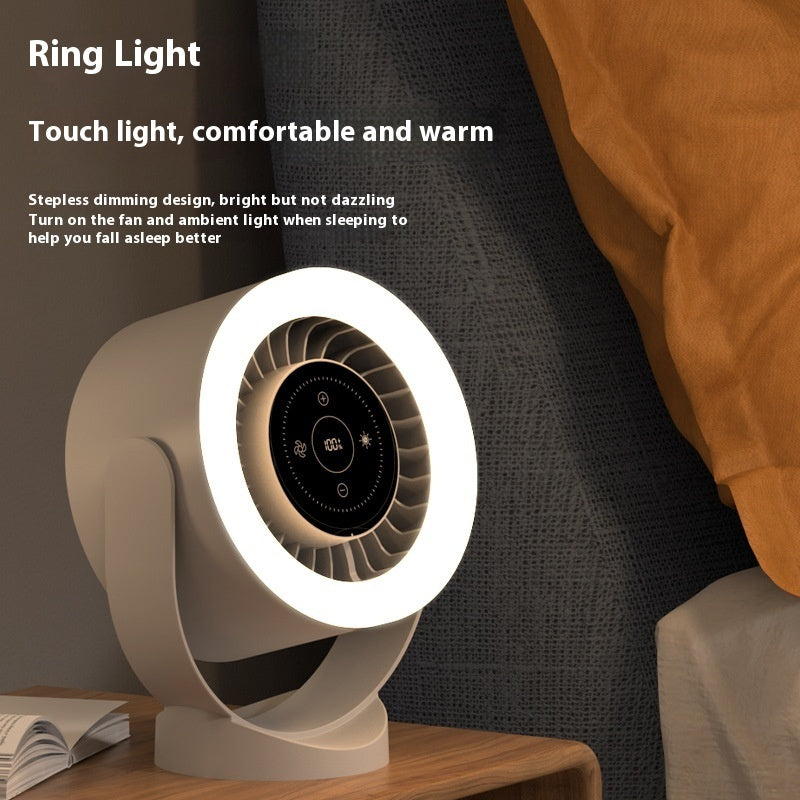 3-in-1 Rechargeable Adjustable Fan & LED Light – Desktop, Wall-Mount, USB Table Fan