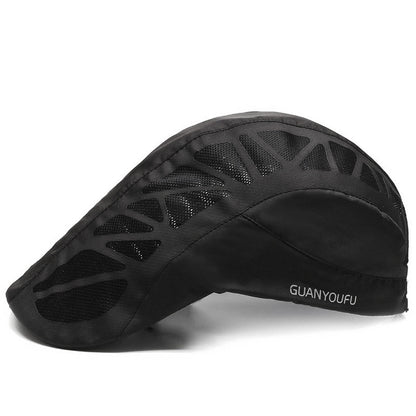 Men Mesh Beret Breathable Hat