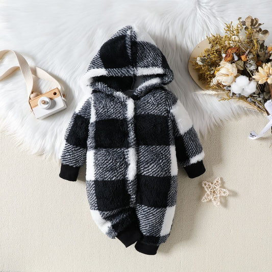 Baby Hooded One-piece Jumpsuit