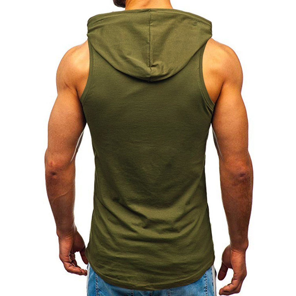 Men's Sleeveless Letter Printed Vest
