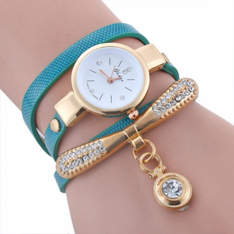 Ladies Circle Quartz Bracelet Watch