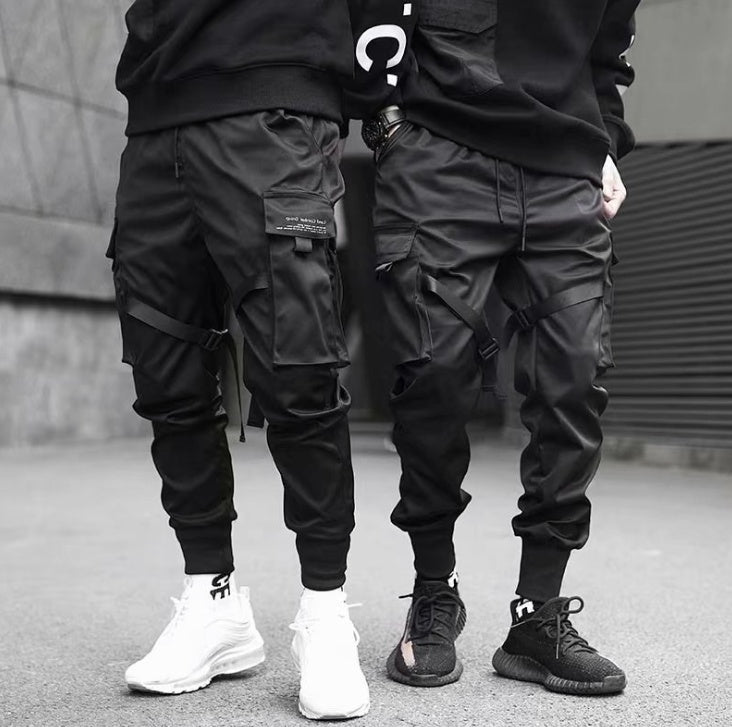 Men Hip Hop Casual Pockets Cotton Track Pants