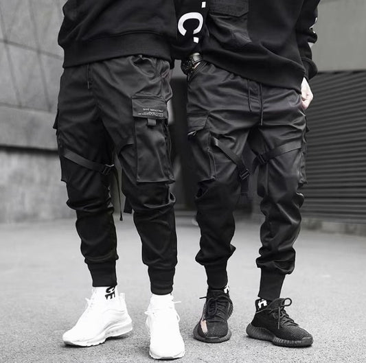 Men Hip Hop Casual Pockets Cotton Track Pants