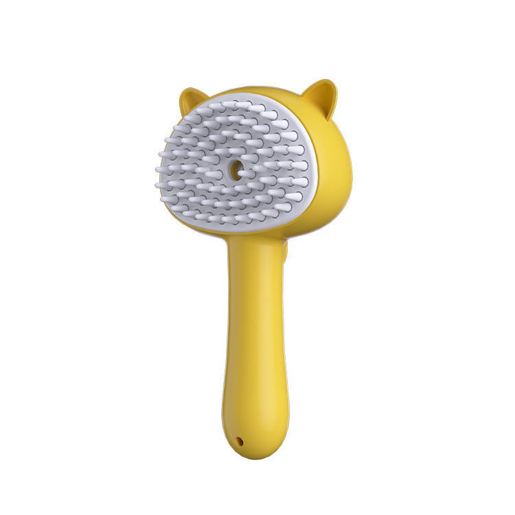 Mist-Enhanced Self-Cleaning Grooming Brush for Cats & Dogs