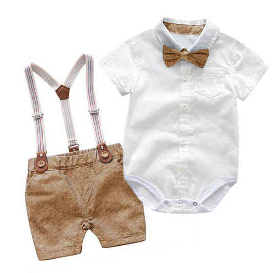 Baby Two-piece British Style Gentleman Suit