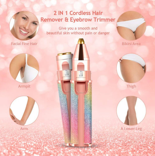 Lipstick Shaped Automatic Eyebrow Trimming Shaver For Ladies