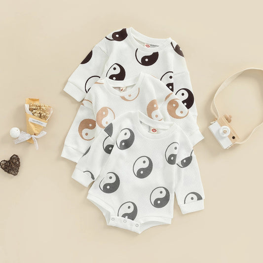 Baby Knitted Long Sleeve One-piece Suit