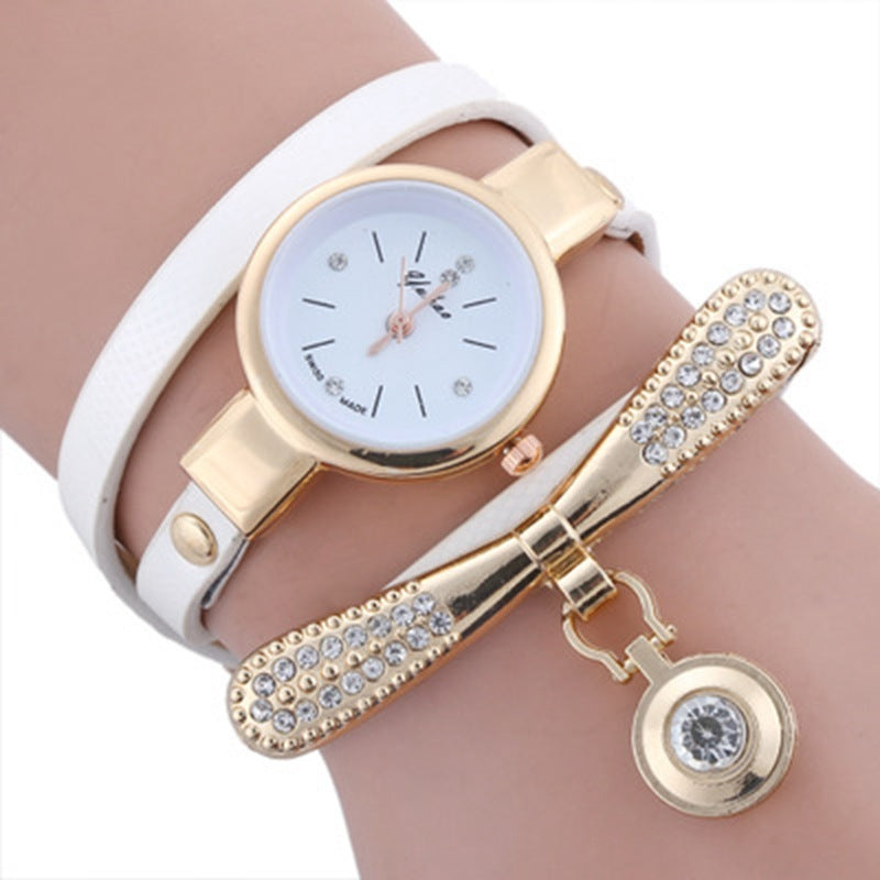 Ladies Circle Quartz Bracelet Watch