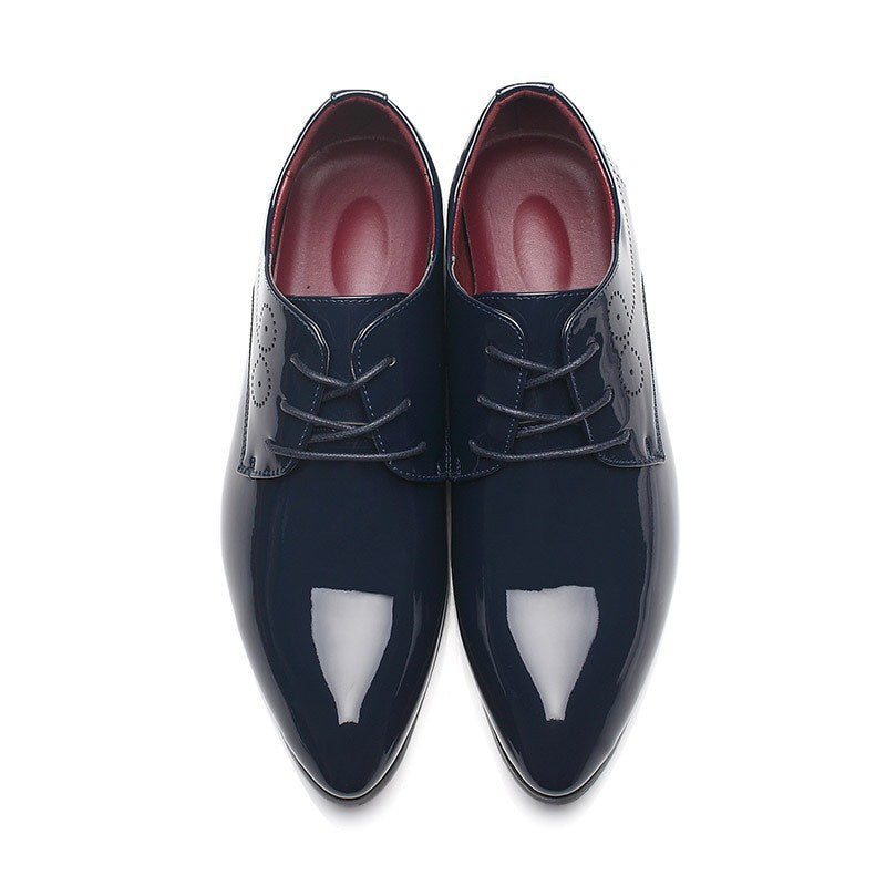 Men Slip-on Leather Casual Dress Shoes