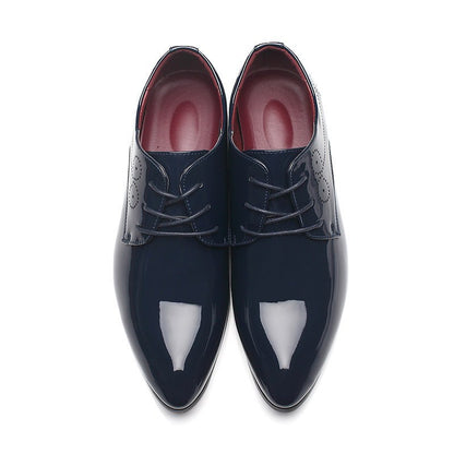 Men Slip-on Leather Casual Dress Shoes