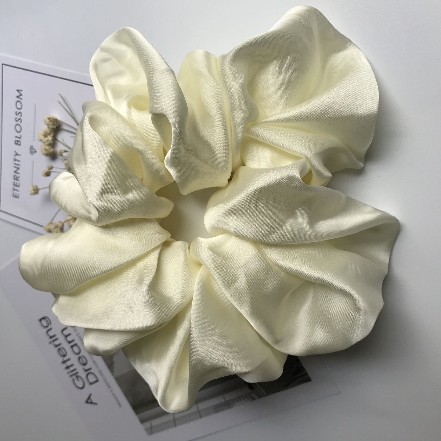 Smooth Satin Large Intestine Circle Hair Tie