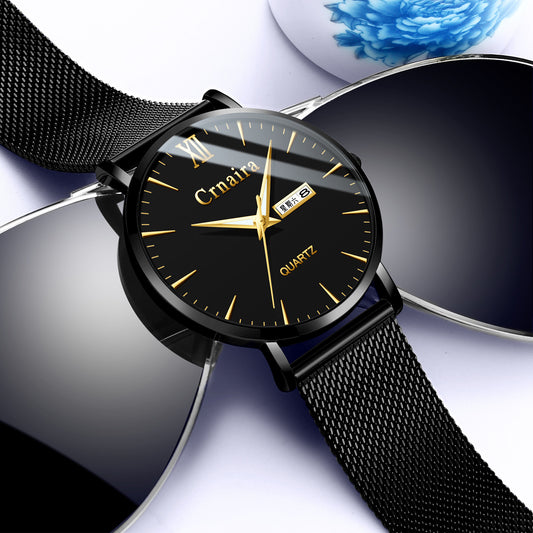 Simple Ultra-thin Quartz Watch For Men
