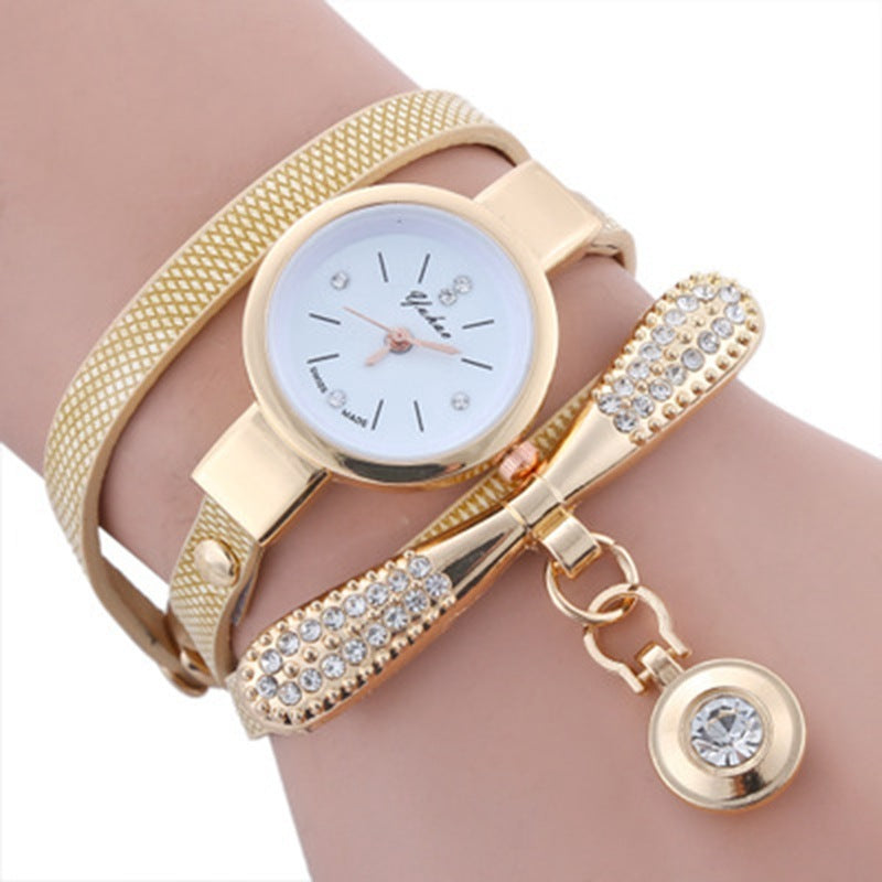 Ladies Circle Quartz Bracelet Watch