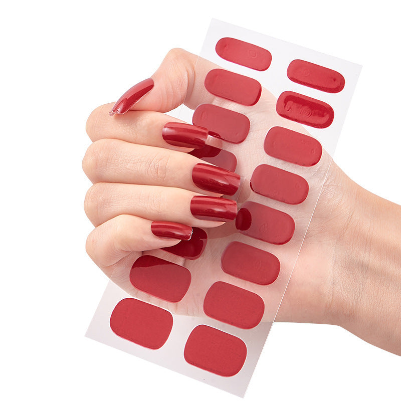 16 Small Gradient Onion Powder Nail Stickers