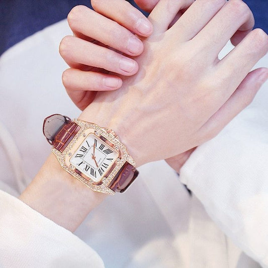 Trendy Diamond Watch For Ladies