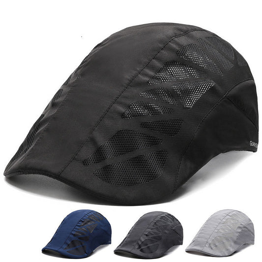 Men Mesh Beret Breathable Hat