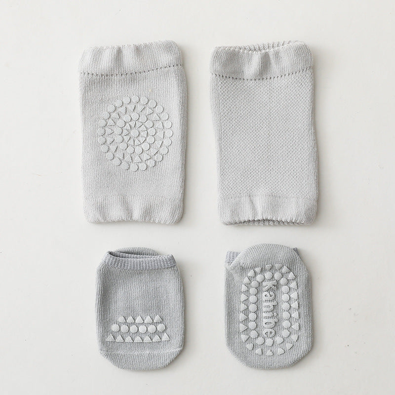Children's Knee Pad Floor Socks Set