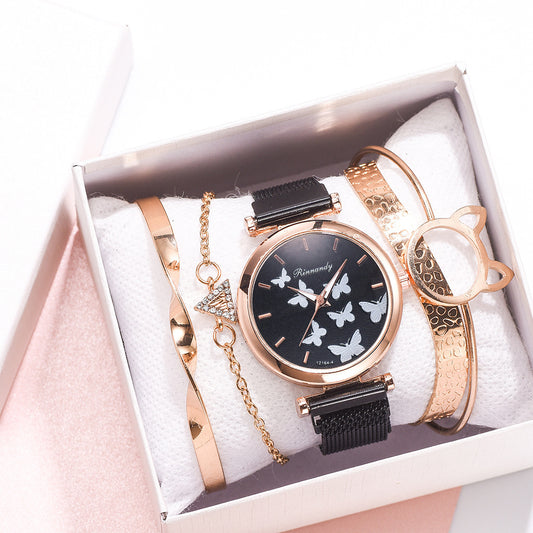 Magnet Buckle Leisure Watch Set