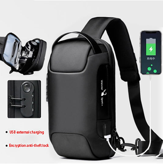 Waterproof, USB, Anti-theft Trendy Digital Chest Bag