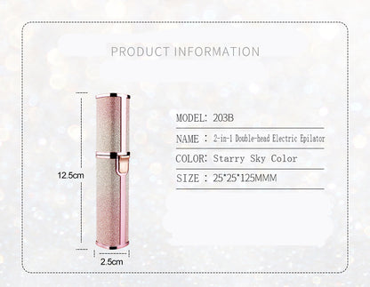 Lipstick Shaped Automatic Eyebrow Trimming Shaver For Ladies