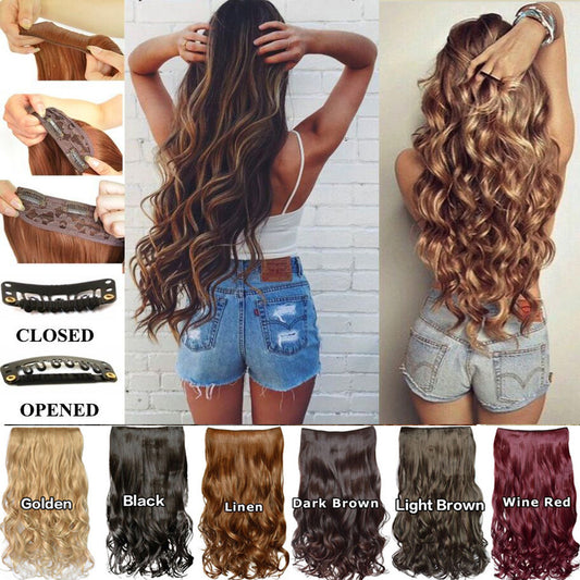 European and American Female Five Card Wig Piece