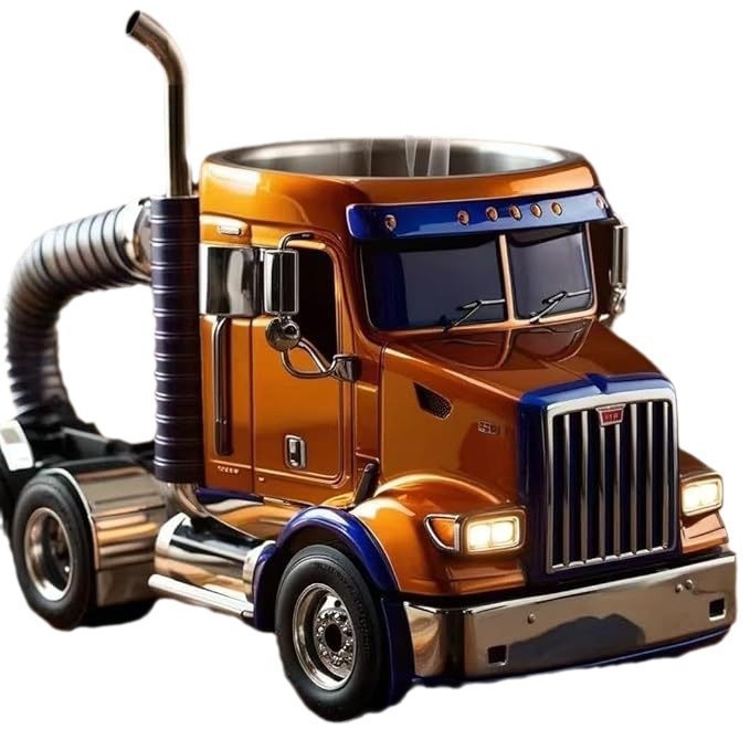 Durable Handcrafted Semi-Truck Coffee Mug