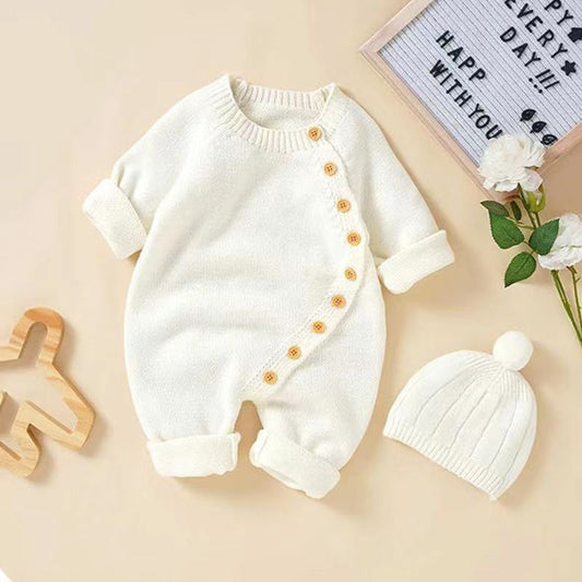 Knitted Jumpsuit For Babies