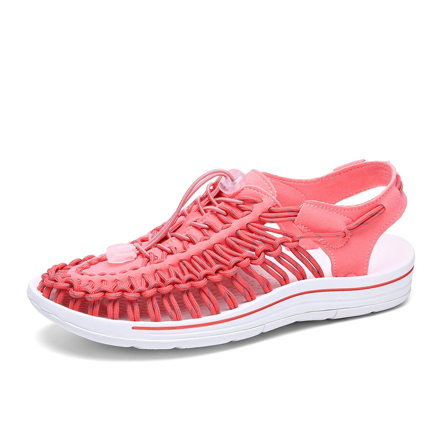 Woven Drawstring Tie Roman Shoes