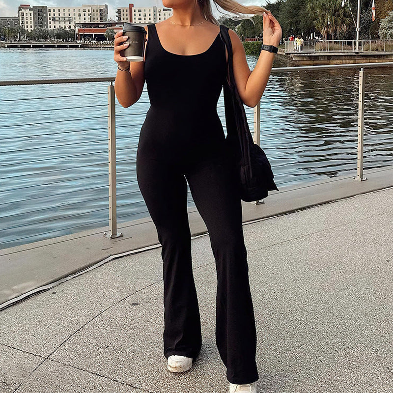 Sexy Backless Exercise Yoga Jumpsuit