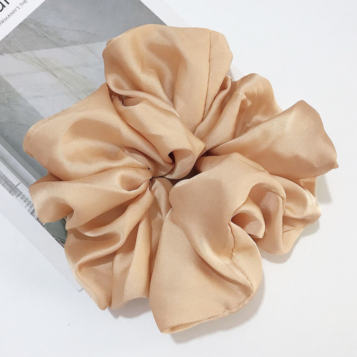Smooth Satin Large Intestine Circle Hair Tie