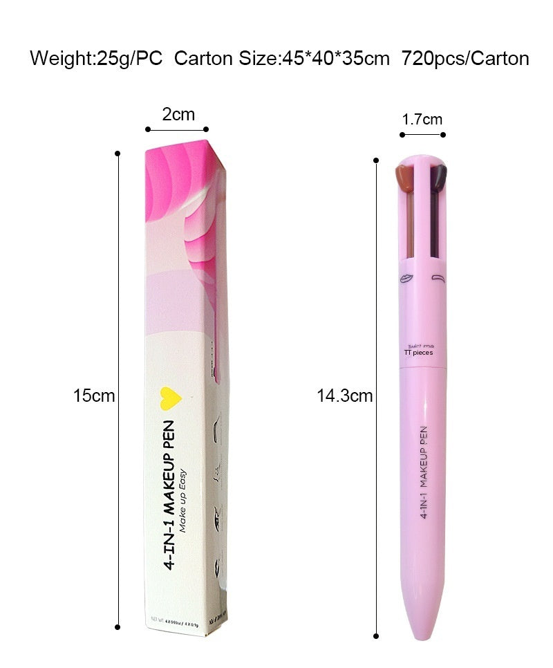 Four-in-one Cosmetic Brush