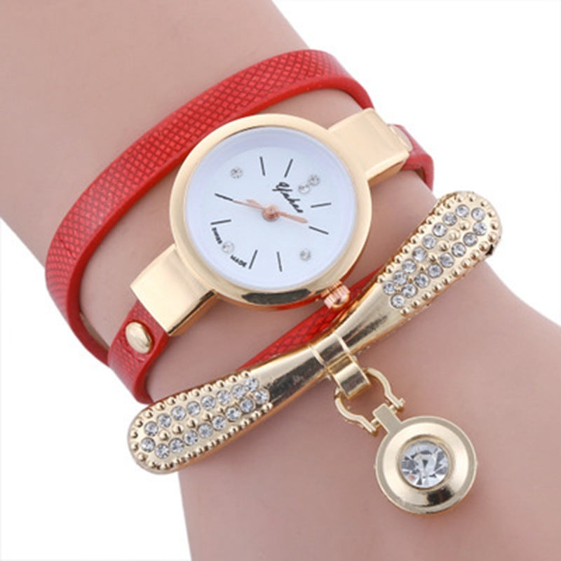 Ladies Circle Quartz Bracelet Watch