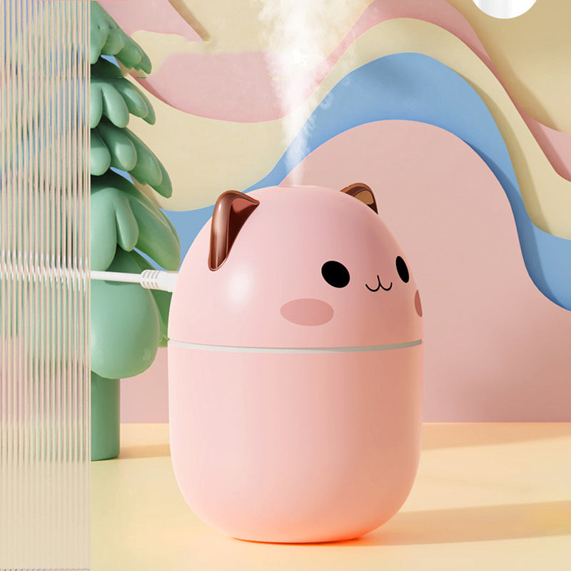 Cute Cat Ultra-Silent USB Cool Mist Humidifier & Aromatherapy Air Purifier