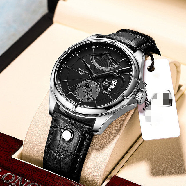 Men's Waterproof Calendar Thin Quartz Watch
