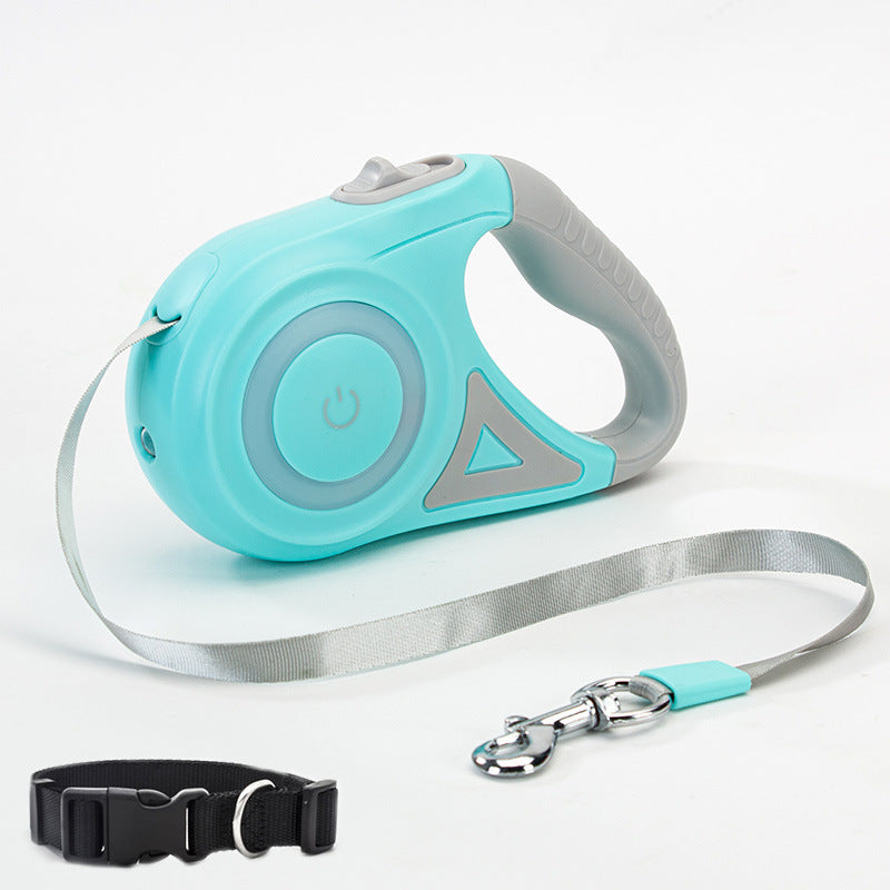Retractable Dog Leash And Dog Collar