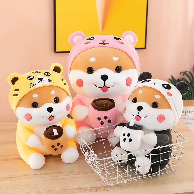 Transformation Plush Milk Tea Dog