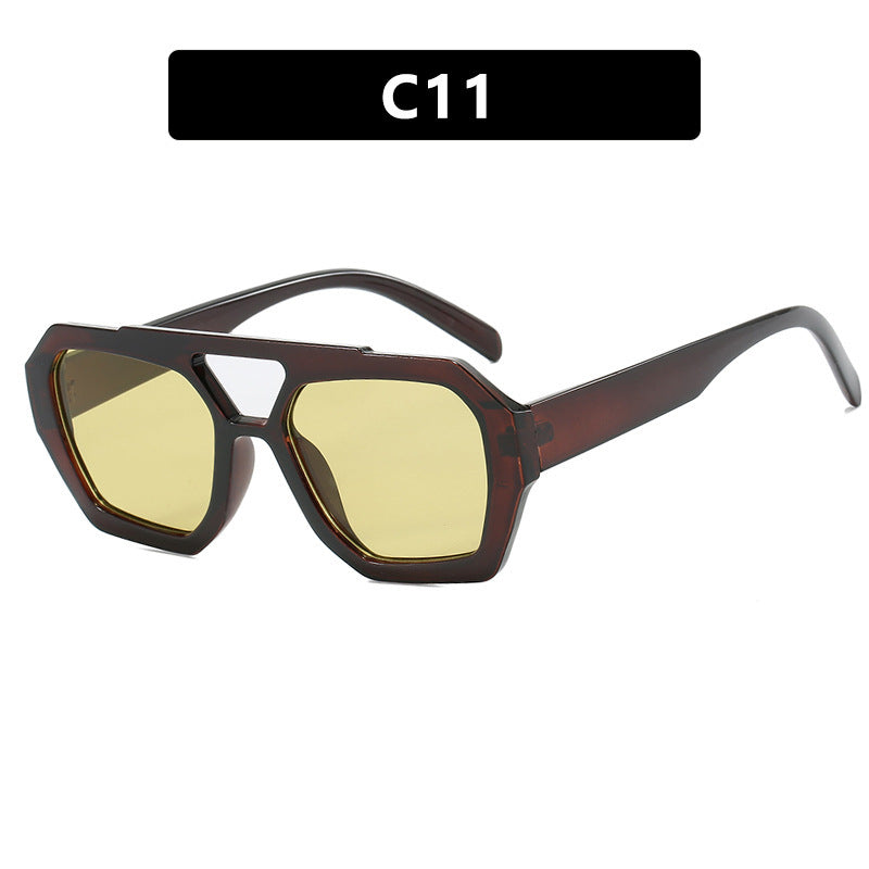 Ins Big Frame Leopard Beach Vacation Glasses