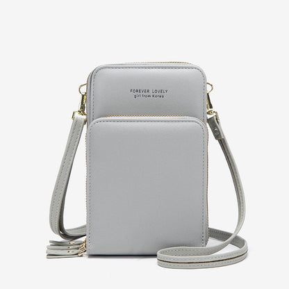 Tri-fold Pockets Crossbody Bag Women