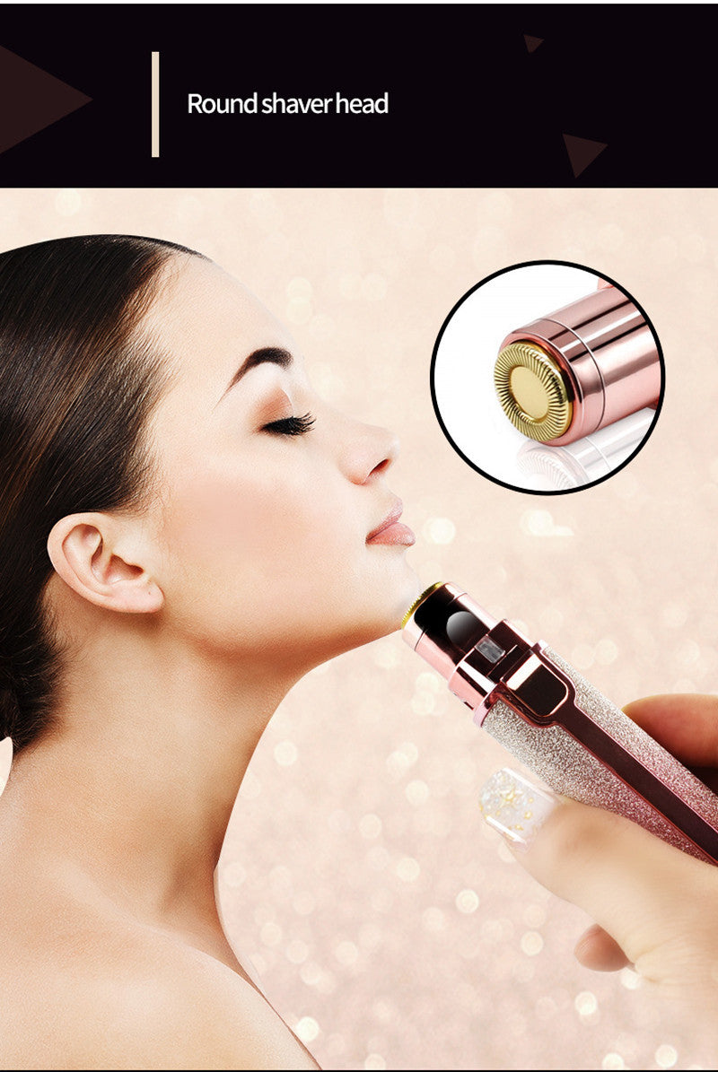 Lipstick Shaped Automatic Eyebrow Trimming Shaver For Ladies