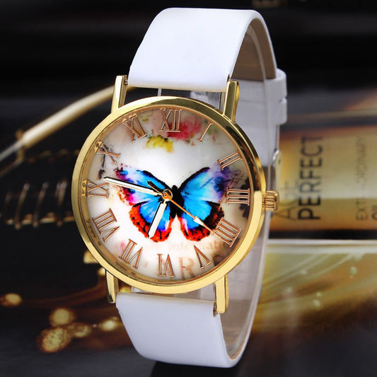 Roman Scale Butterfly Belt Watch