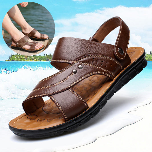 Men Adjustable Back Strap Design Sandals