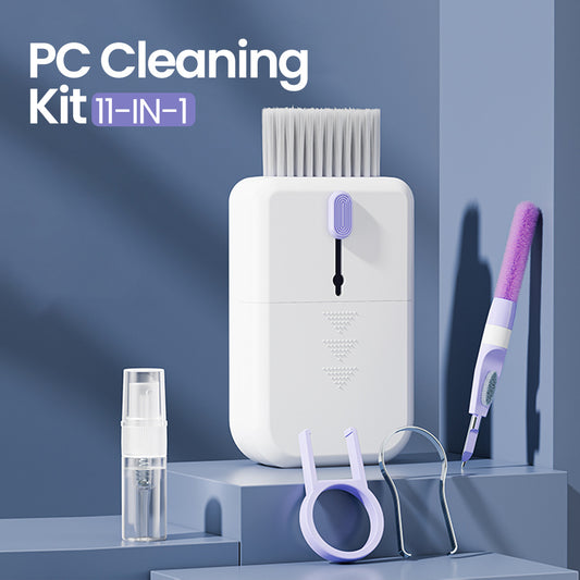 11-in-1 Portable Multifunctional Electronics Cleaning Kit with Storage Box
