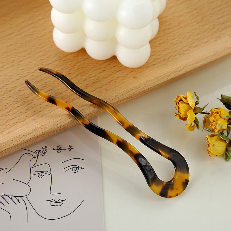 Acetate U-shaped Twist Hairpin